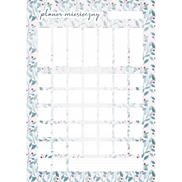 Planificator lunar magnetic Wallvy 30x42,5cm