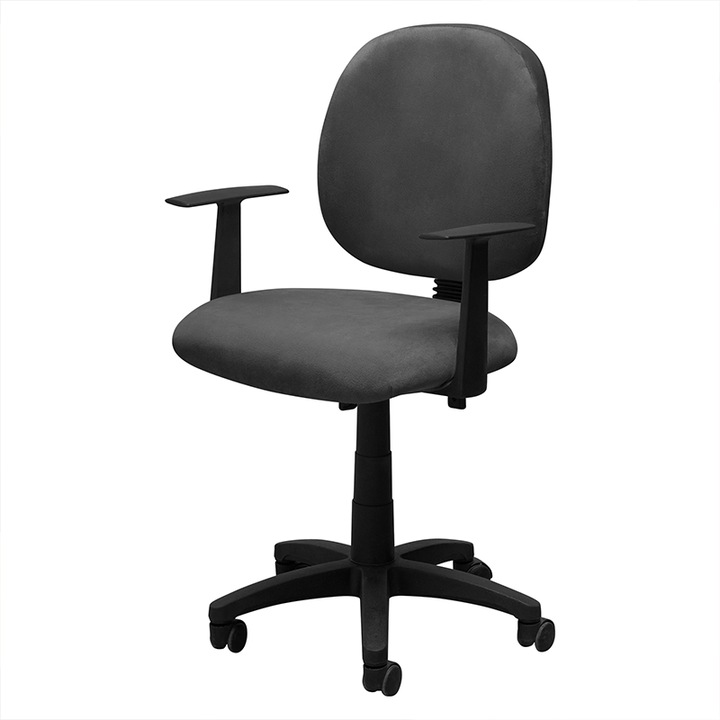 Husa pentru fotoliu birou, Meble OdNowa, velur, negru, 30x40cm