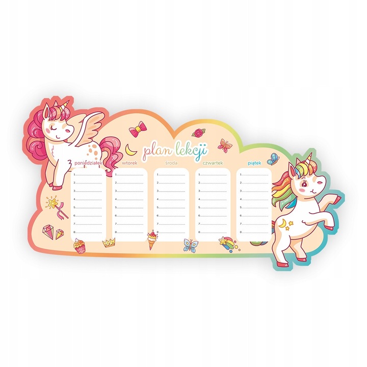 Wallvy mágneses heti tervező, 58x32cm