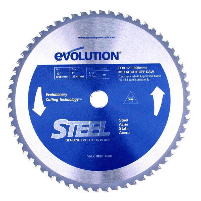 Evo Steel Panza circular otel 305mm 60T TCT 1600 rpm Disc cu dinti din tungsten-carbid