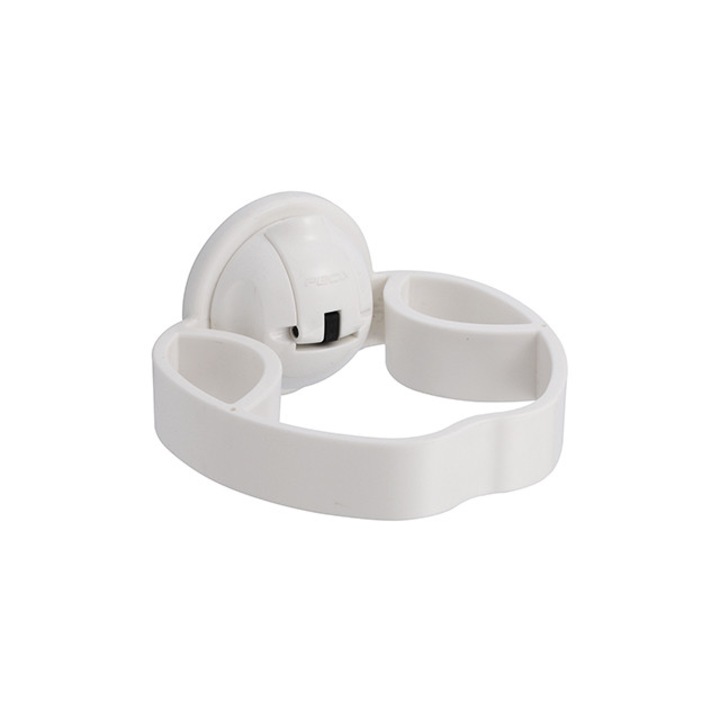 Suport cu ventuze pentru feon si perii de par Samurai S7, Feca, sustinere 2 kg, alb