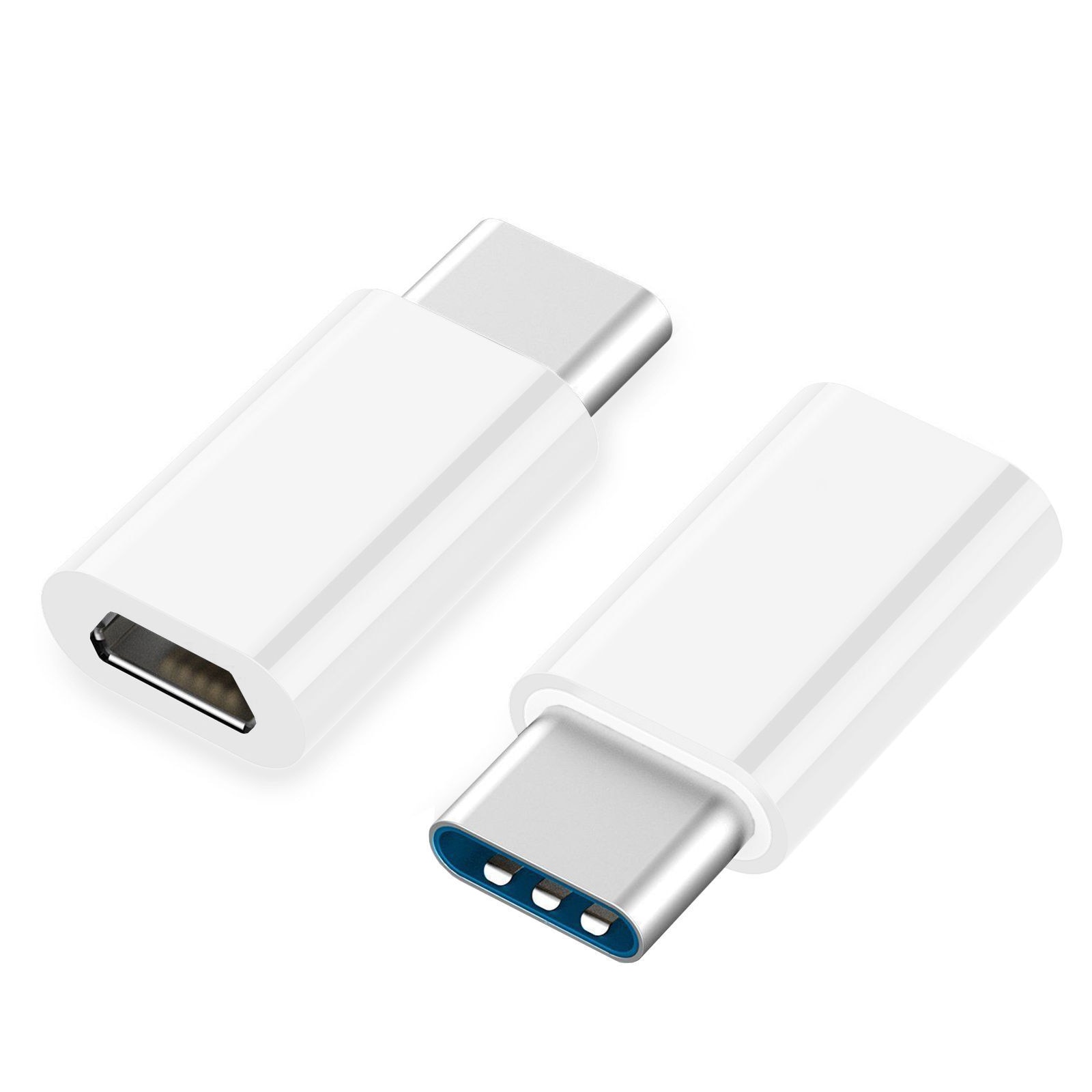 Преходник Micro USB към USB Type-C Бял - eMAG.bg