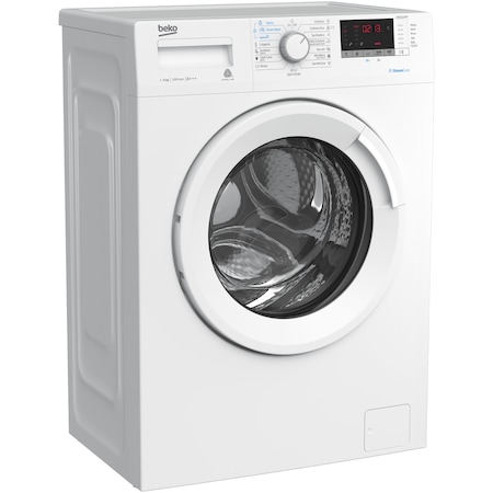 Masina de spalat rufe Slim Beko WRE6512BWW, 6 kg, 1000 RPM, Steamcure, Display LED, Clasa A+++, 60cm, Alb