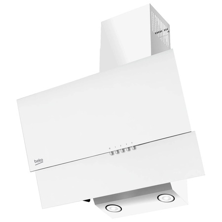 Hota incorporabila decorativa Beko HCA62320W, Putere de absorbtie 310 m3/h, 1 motor, Iluminare LED, 3 trepte de putere, Filtru metalic anti grasime lavabil, 60 cm, Alb