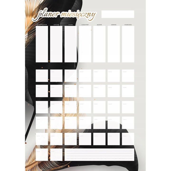 Planificator lunar magnetic Wallvy 30x42,5cm