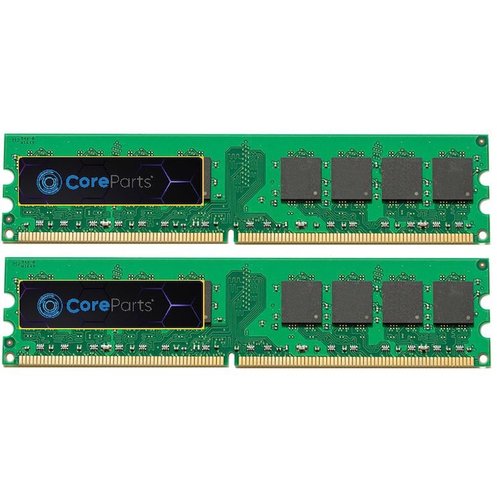 CoreParts 4 GB 667 MHz-es DDR2 DIMM RAM memóriamodul, 2x2 GB készlet