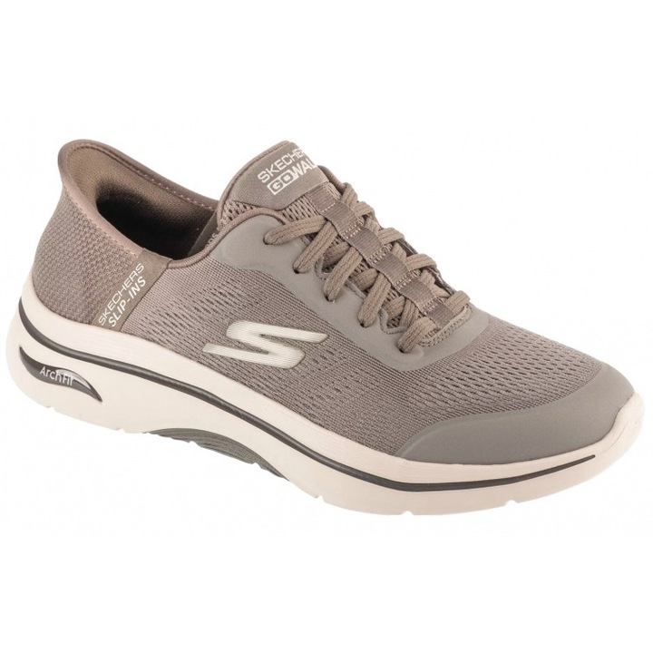 Pantofi sport barbati, Skechers, Arch Fit 2.0, plasa, bej