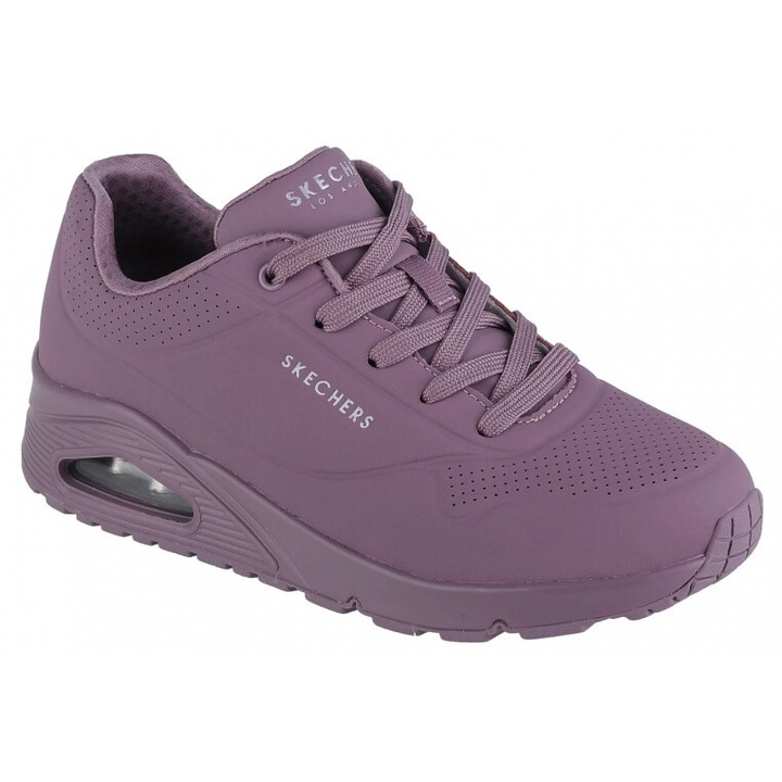 Adidasi dama, Skechers, Uno-Stand on Air, violet, piele sintetica, 41 EU