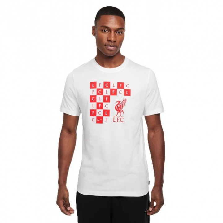 Tricou sport barbati, Nike, Manchester United, bumbac, alb