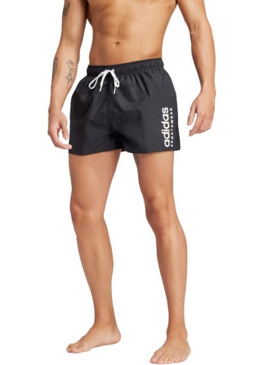 Férfi fürdőnadrág, adidas, Essentials Logo, légáteresztő anyag, S INTL