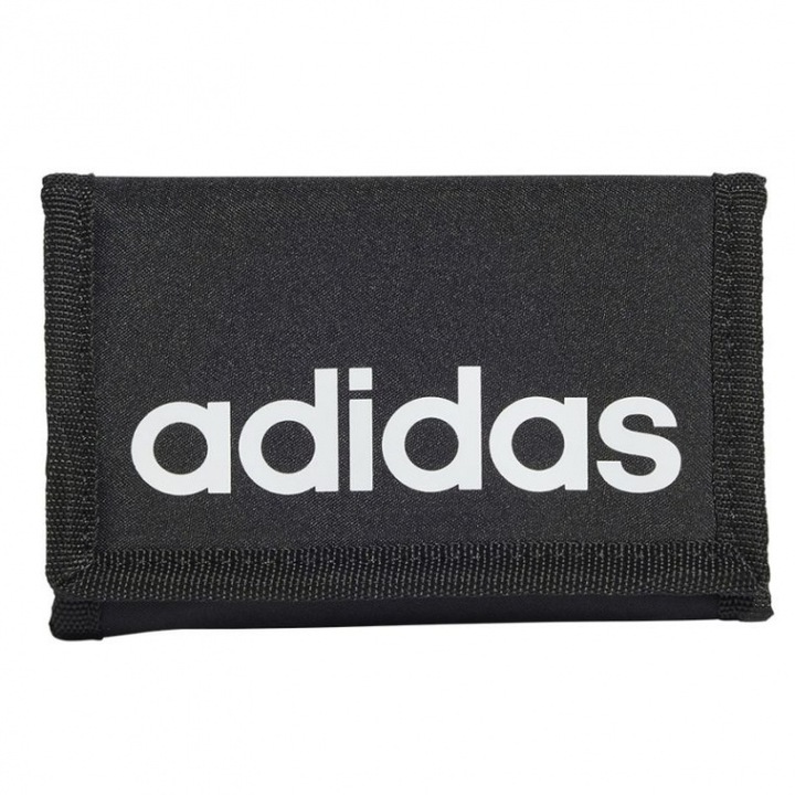 Портфейл Adidas Linear, полиестер, черен, универсален размер
