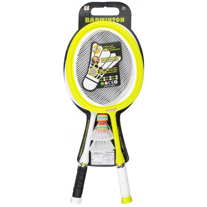 Set rachete de tenis de plaja, MEGA CREATIVE, 2 rachete, 2 mingi, 22x52x3cm, pentru copii 3+