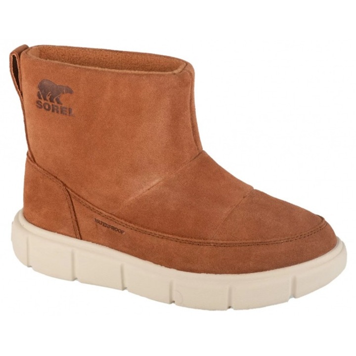 dama Sorel, piele intoarsa, maro, Maro
