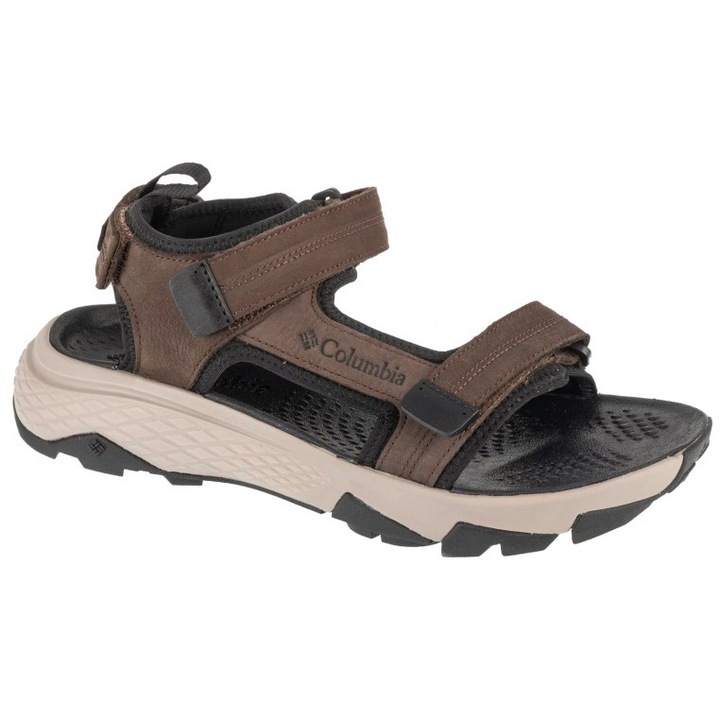 Sandale barbati Columbia Peakfreak Rush Lea, piele nabuc, maro/negru