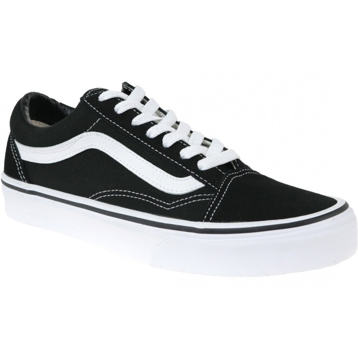 Tenisi unisex, Vans, Old Skool, piele intoarsa, negru, 44 EU