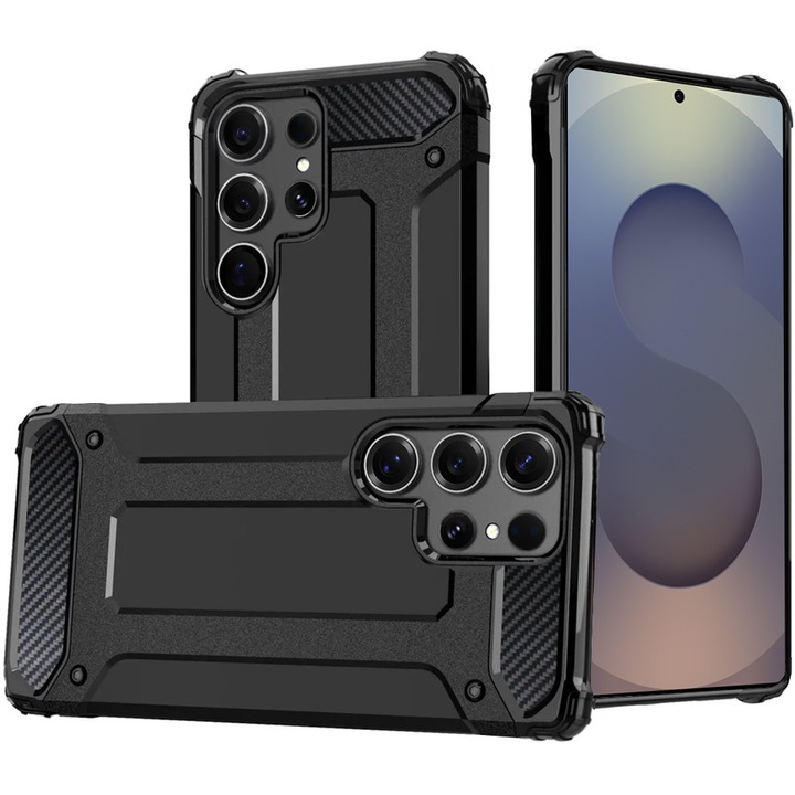Husa Protectie Compatibila cu Samsung Galaxy S25 Ultra, Tim, Black