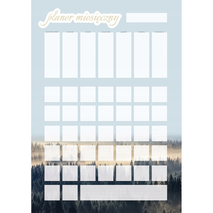 Planificator lunar magnetic Wallvy 30x42,5cm