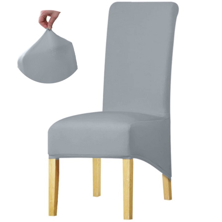 Калъф за стол XXL, Meble OdNowa, светлосив, еластичен и издръжлив материал