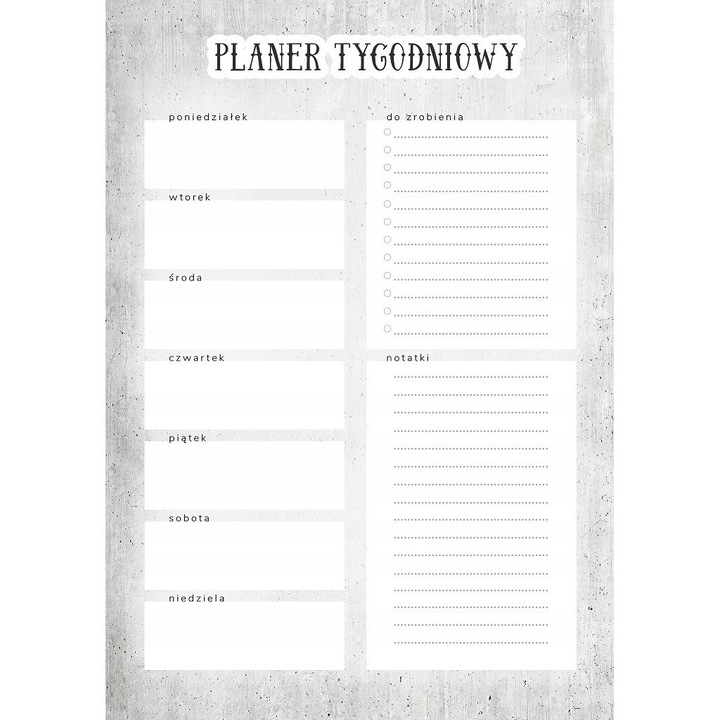 Planer saptamanal magnetic Wallvy, 30x42,5cm, personalizabil