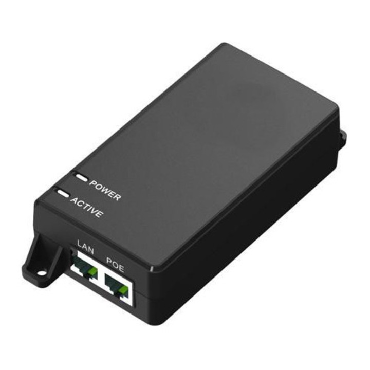 PoE инжектор MicroConnect 60W 55V DC 1000Mbps 100m UK