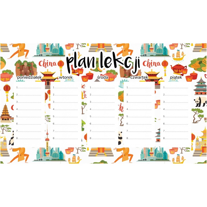 Planificator saptamanal magnetic Wallvy 30x17,5cm