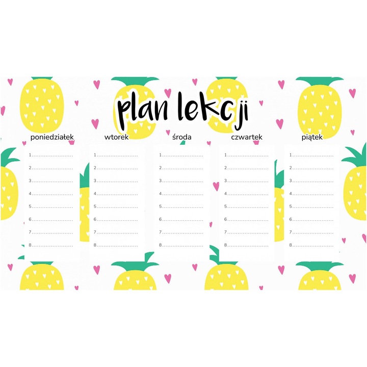 Planificator saptamanal magnetic Wallvy 30x17,5cm, personalizabil