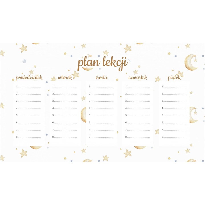 Planificator saptamanal magnetic Wallvy 30x17,5cm