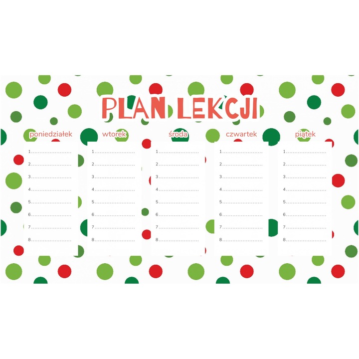 Planificator saptamanal magnetic Wallvy, 30x17,5cm, personalizabil