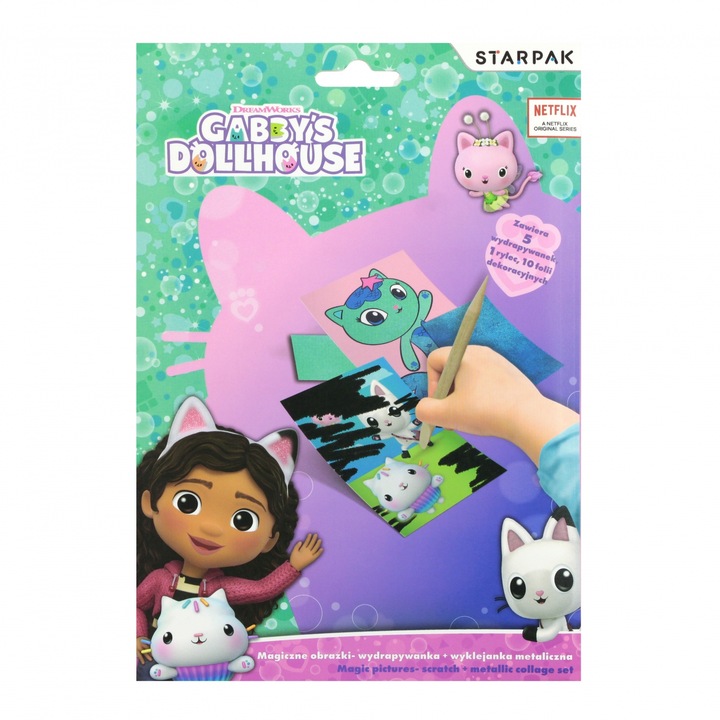 Set creativ Starpak, 5, 10 folii decorative, 19x13x1cm