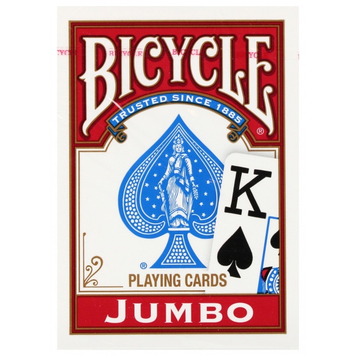 55 darabos Bicycle Jumbo kártyakészlet, Cartamundi, többszínű