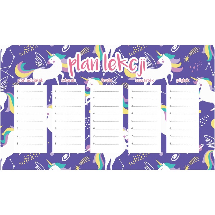 Planificator saptamanal magnetic Wallvy 30x17,5cm