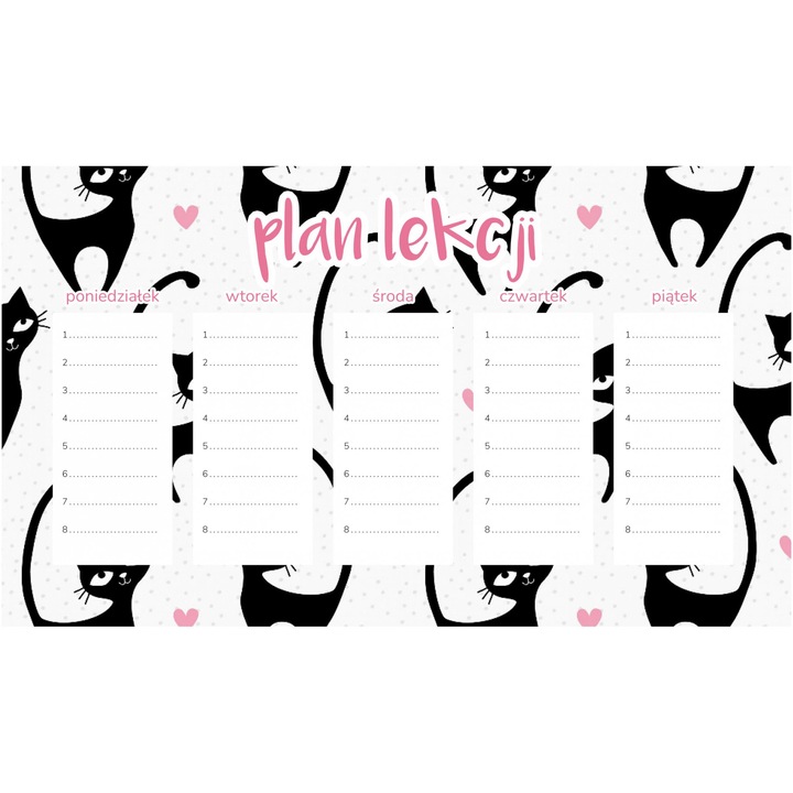 Planificator saptamanal magnetic Wallvy 30x17,5cm