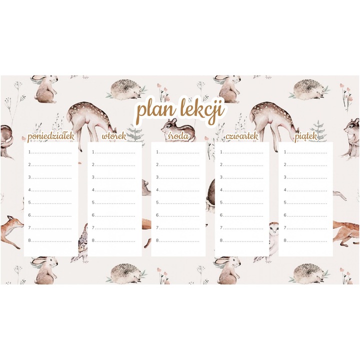 Planificator saptamanal magnetic Wallvy 30x17,5cm