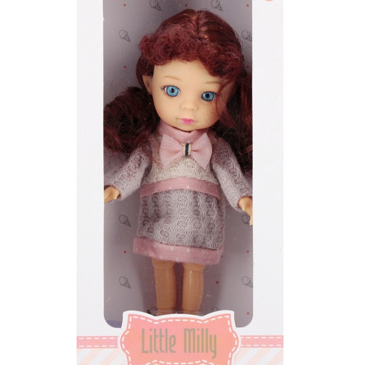 Papusa MEGA CREATIVE, 15cm, multicolor, 10x20x6cm, +3ani