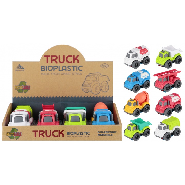 Set masinute de jucarie, 12cm, 5 modele, multicolor