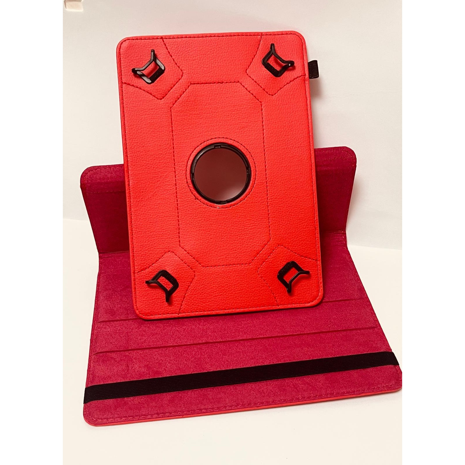 Husa tableta 10', model universal, rosu, rotire 360 grade