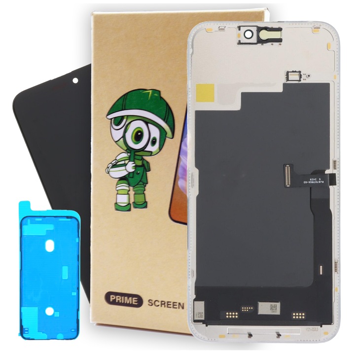 Дисплей Apple iPhone 15 Pro Max Soft OLED, 6.70", устойчив на надраскване, пълен комплект, Tradebit