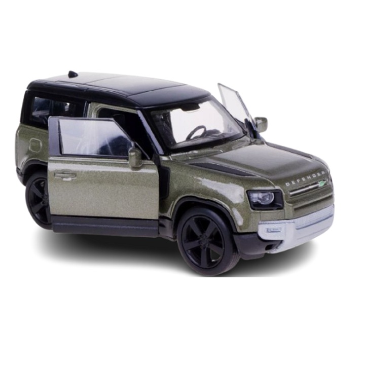 Модел автомобил Land Rover Defender 110, 2020, зелен, Welly 1/32