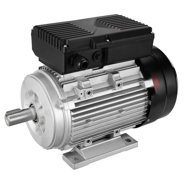 Motor electric, model 1.5KW 1400RPM, AC 220~240V, curent 9.85A, monofazat, arbore de 24mm cu cheie