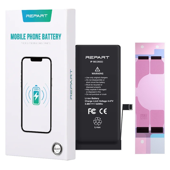 Baterie telefon, REPART, 2018mAh, Li-ion, pentru Apple iPhone SE 2022, set complet