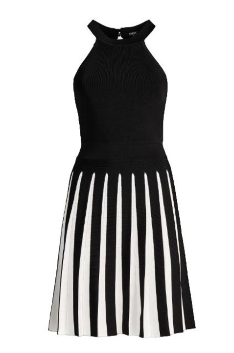 Рокля W91K91 Z1WK0 JBLK, GUESS, Вискоза/Полиамид, Черно/Бяло, M INTL