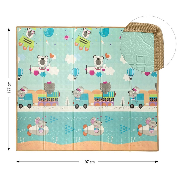 Saltea pliabila din spuma Milly Mally, joc Circus and Travel T1