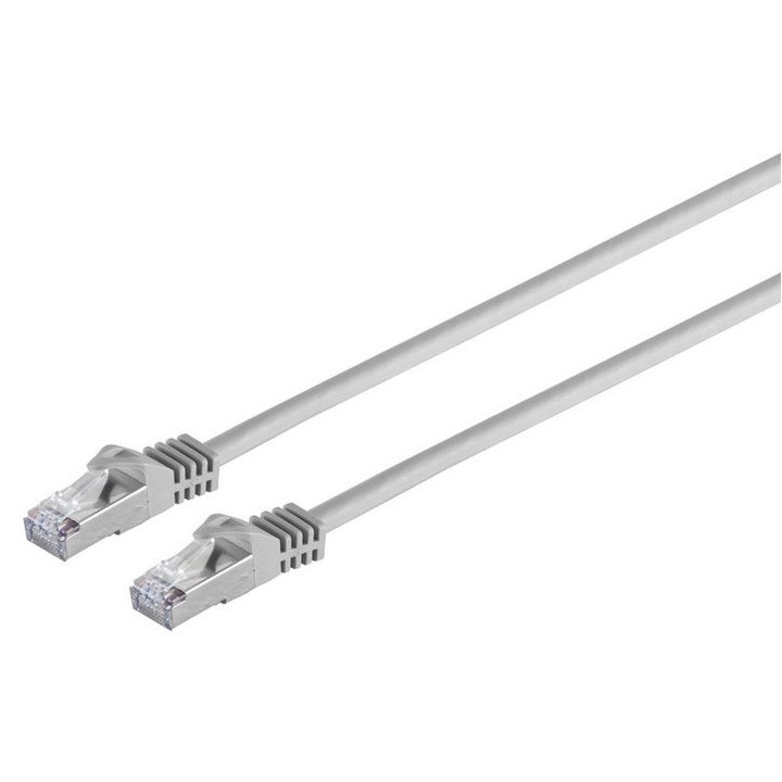 Cablu patch RJ45 MicroConnect S/FTP PiMF CAT7 gri 7.5m