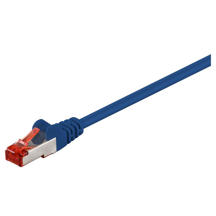 S/FTP CAT6 кабел 10 м, MicroConnect, син, LSZH, 4x2xAWG 28