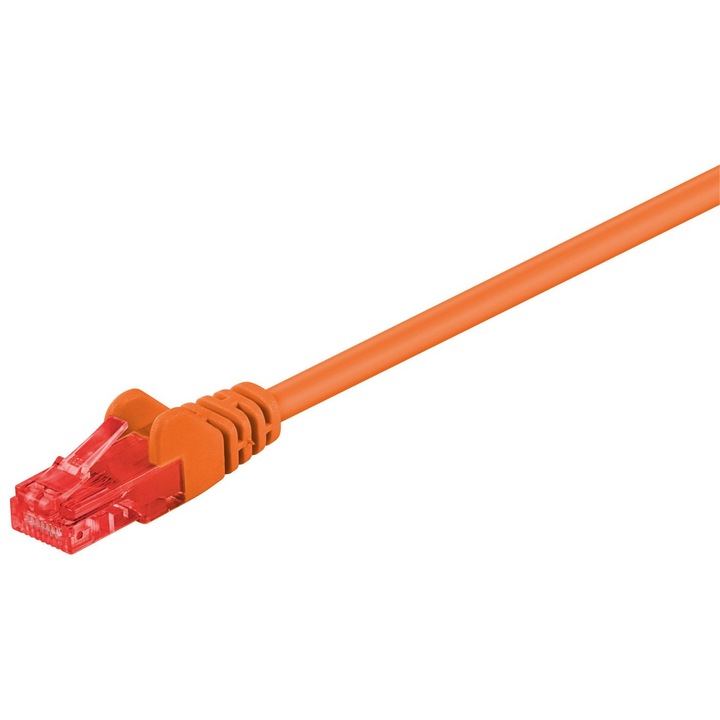Hálózati kábel, MicroConnect, U/UTP, CAT6, 0.5M, narancssárga, LSZH
