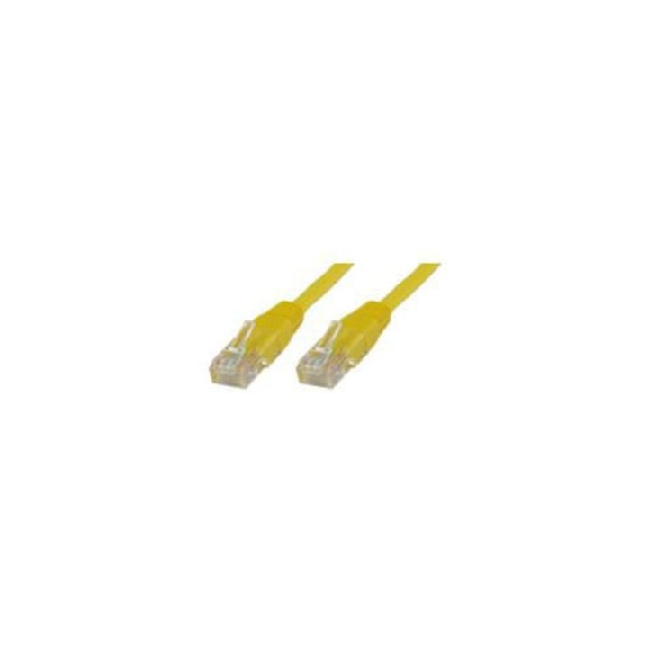 MicroConnect CAT5e U/UTP мрежов кабел жълт 0.5 м PVC
