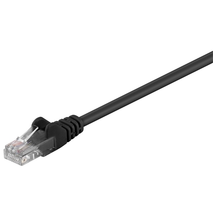 Cablu retea MicroConnect U/UTP CAT5e negru 20m PVC