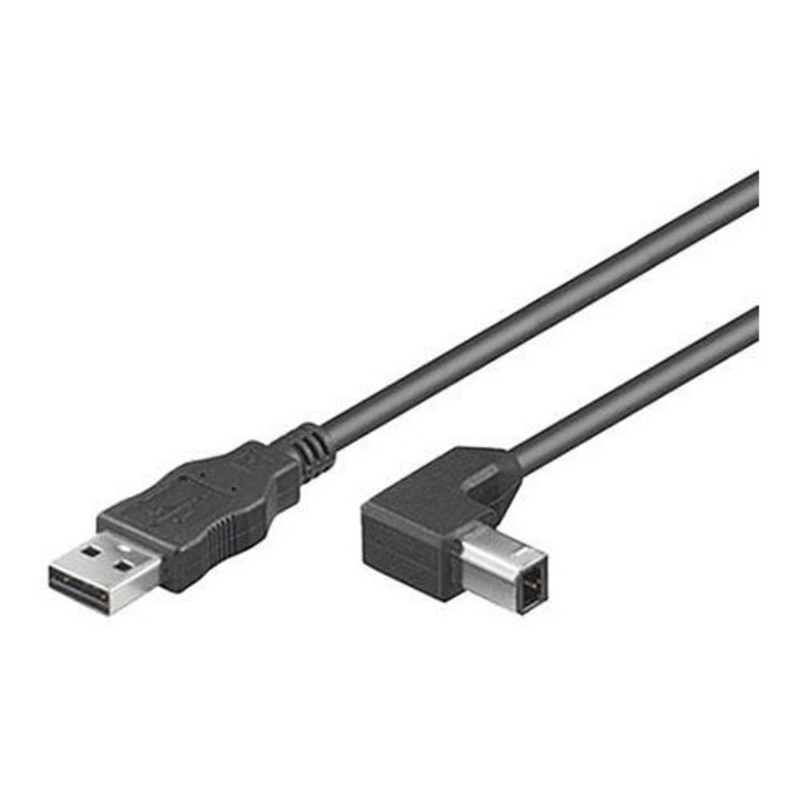 Cablu USB 2.0 A-B, MicroConnect, 3m, transfer rapid 480 Mb/s, pentru imprimante si scanere