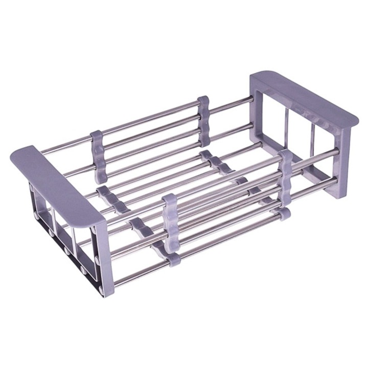 Cake Land edényszárító, állítható 28x47cm, szürke, kompakt kialakítás