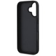 Etui pentru iPhone 16, Guess Grained Big 4G Logo Small Classic Logo, ecologic, negru